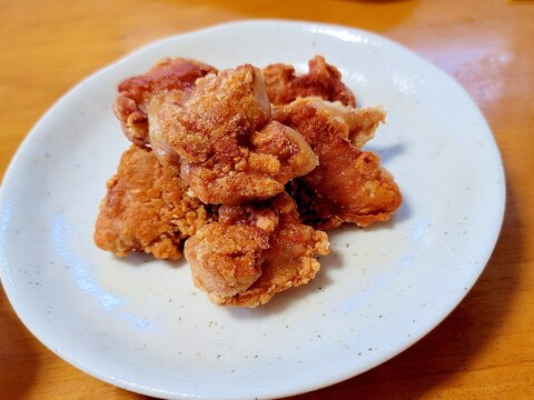 油大さじ３で作る鶏の唐揚げ